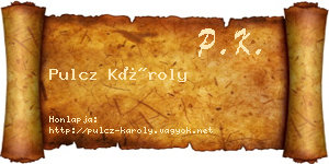 Pulcz Károly névjegykártya
